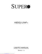 Supermicro H8DGU-LN4F+ User Manual