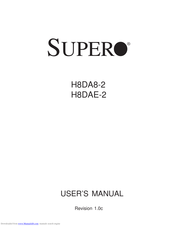 Supermicro Supero H8DAE-2 User Manual