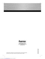 Hama 53120 Operating	 Instruction