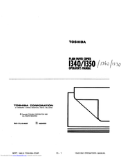 Toshiba 1340 Operator's Manual