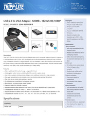 Tripp Lite U244-001-VGA-R Quick Manual