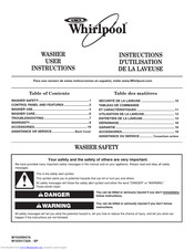 Whirlpool WTW5505VQ1 User Instructions