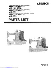 JUKI MS-191 Parts List