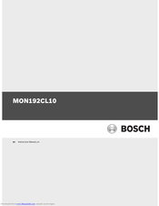 Bosch MON192CL10 Instruction Manual