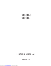 Supero H8DSR-8 User Manual