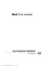 Oce VarioPrint 1055 User Manual