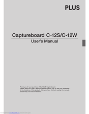 Plus CaptureBoard C-12W User Manual