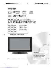 Toshiba 19DV704R Owner's Manual