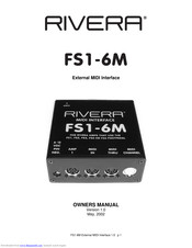 Rivera FS1-6M Owner's Manual