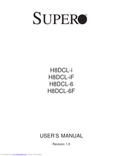 Supero H8DCL-iF User Manual