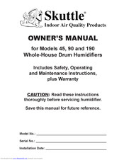 Skuttle 45 Owner's Manual