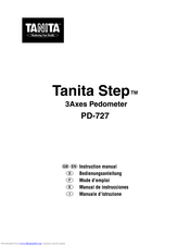 Tanita PD-727 Instruction Manual