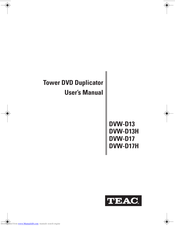 Teac DVW-D17H User Manual