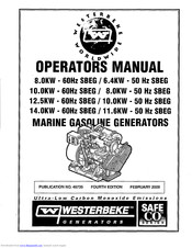 Westerbeke 6.4 KW-50Hz SBEG Operator's Manual
