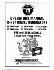 Westerbeke 23.5KW-50Hz Operator's Manual