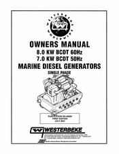 Westerbeke 7.0 KW BCDT 50Hz Owner's Manual