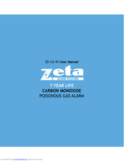 Zeta Alarm Systems ZD-CO-9X User Manual