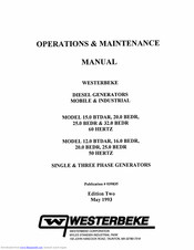 Westerbeke 32.0 BEDR 60HERTZ Operation And Maintenance Manual