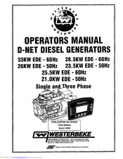 Westerbeke 28.5KW EDE-60Hz Operator's Manual