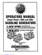 Westerbeke 3.0KW BPMG Operator's Manual