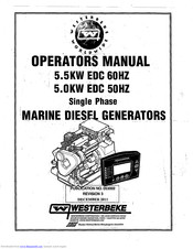 Westerbeke 5.5 kw EDC 60 HZ Operator's Manual