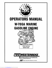 Westerbeke W-70GA Operator's Manual