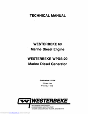 Westerbeke WPDS-20 Technical Manual