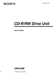 Sony CRX160E User Manual