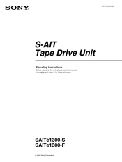 Sony SAITe1300-F Operating Instructions Manual