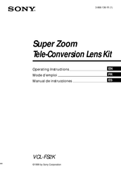 Sony VCL-FS2K Operating Instructions Manual