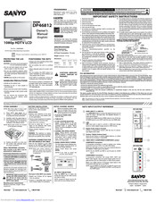 Sanyo DP46812 Owner's Manual