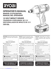 Ryobi CID120L Operator's Manual