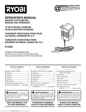 Ryobi C120N Operator's Manual
