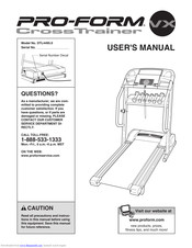 Pro-Form CrossTrainer VX User Manual