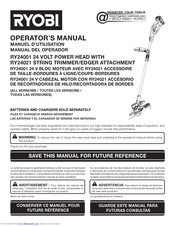 Ryobi RY24001, RY24021 Manuals | ManualsLib