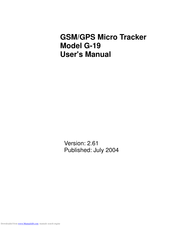 Sanav G-19 User Manual