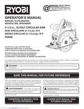 Ryobi P504 Manuals | ManualsLib