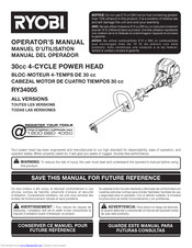 Ryobi RY34005 Operator's Manual