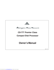 Abbingdon Music Research CD-777 Premier Class Owner's Manual