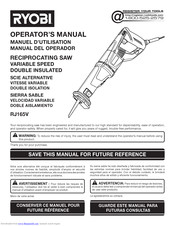 Ryobi RJ165V Operator's Manual