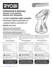 Ryobi P410 Operator's Manual