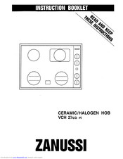 Zanussi VCH 2765 R Instruction Booklet