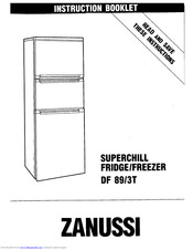Zanussi DF 89/3T Instruction Booklet