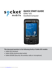 Socket SoMo 655 Series Quick Start Manual