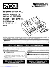Ryobi P110 Operator's Manual