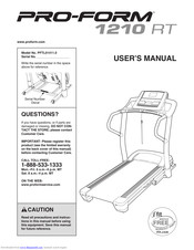 Pro-Form 1210 RT User Manual