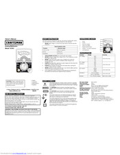 Craftsman 82362 Owner's Manual