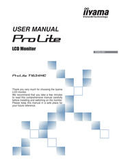Iiyama ProLite T1634MC-B1 User Manual