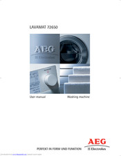 AEG Electrolux LAVAMAT 72650 User Manual