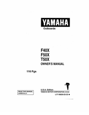 Yamaha F40X Owner's Manual